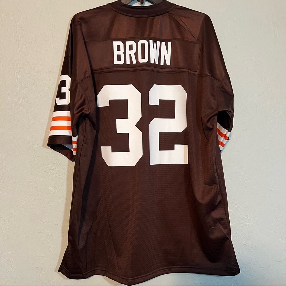 Jim Brown Cleveland Browns #32 Football Jersey 2XL